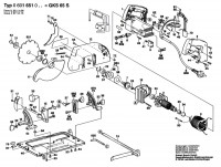 Bosch 0 601 651 042 GKS 65 S Circular hand saw GKS65S Spare Parts